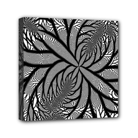 Fractal Symmetry Pattern Network Mini Canvas 6  X 6  by Celenk