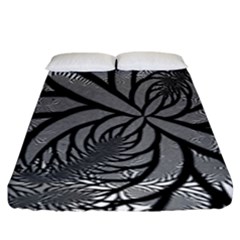 Fractal Symmetry Pattern Network Fitted Sheet (king Size) by Celenk