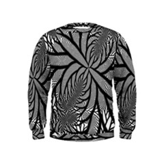 Fractal Symmetry Pattern Network Kids  Sweatshirt by Celenk