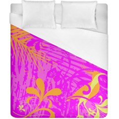 Spring Tropical Floral Palm Bird Duvet Cover (california King Size) by Celenk