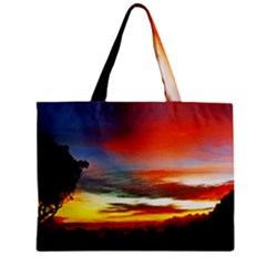 Sunset Mountain Indonesia Adventure Zipper Mini Tote Bag by Celenk