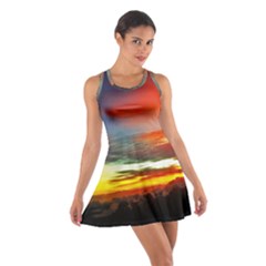 Sunset Mountain Indonesia Adventure Cotton Racerback Dress