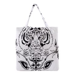 Tiger Animal Decoration Flower Grocery Tote Bag by Celenk