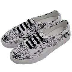 Tiger Animal Decoration Flower Men s Classic Low Top Sneakers by Celenk