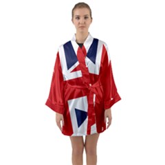 Uk Flag United Kingdom Long Sleeve Kimono Robe