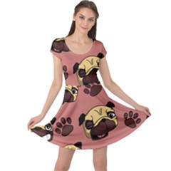 Happy Pugs Cap Sleeve Dress