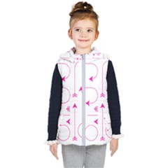 Arrows Girly Pink Cute Decorative Kid s Puffer Vest