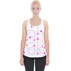 Arrows Girly Pink Cute Decorative Piece Up Tank Top by Celenk