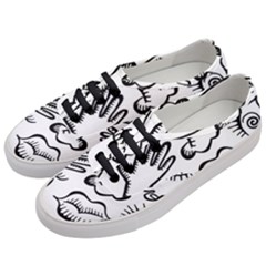 Anatomy Icons Shapes Ear Lips Women s Classic Low Top Sneakers