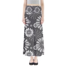 Floral Pattern Floral Background Full Length Maxi Skirt by Celenk