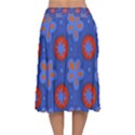 Seamless Tile Repeat Pattern Velvet Flared Midi Skirt View2