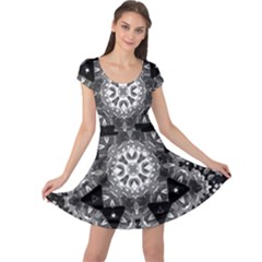 Mandala Calming Coloring Page Cap Sleeve Dress by Celenk