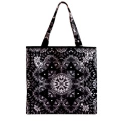 Mandala Calming Coloring Page Zipper Grocery Tote Bag by Celenk