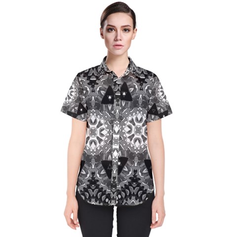 Mandala Calming Coloring Page Women s Short Sleeve Shirt by Celenk