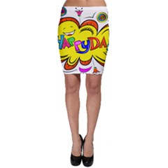 Happy Happiness Child Smile Joy Bodycon Skirt by Celenk