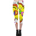 Happy Happiness Child Smile Joy Capri Leggings  View1