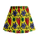 Seamless Tile Repeat Pattern Mini Flare Skirt View1