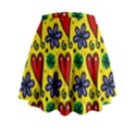 Seamless Tile Repeat Pattern Mini Flare Skirt View2