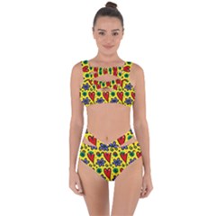 Seamless Tile Repeat Pattern Bandaged Up Bikini Set  by Celenk