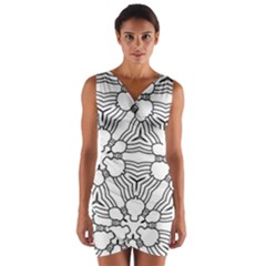 Pattern Design Pretty Cool Art Wrap Front Bodycon Dress by Celenk