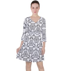 Pattern Design Pretty Cool Art Ruffle Dress by Celenk