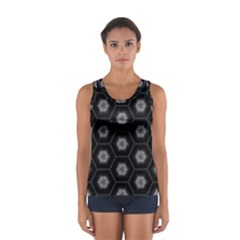 Mandala Calming Coloring Page Sport Tank Top  by Celenk