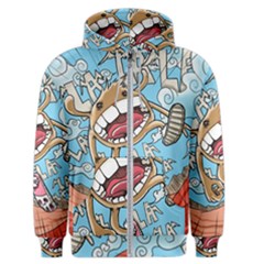 Illustration Characters Comics Draw Men s Zipper Hoodie by Celenk