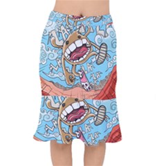 Illustration Characters Comics Draw Mermaid Skirt by Celenk