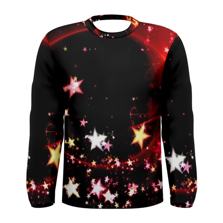 Circle Lines Wave Star Abstract Men s Long Sleeve Tee