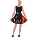 Circle Lines Wave Star Abstract Velvet Skater Dress View2