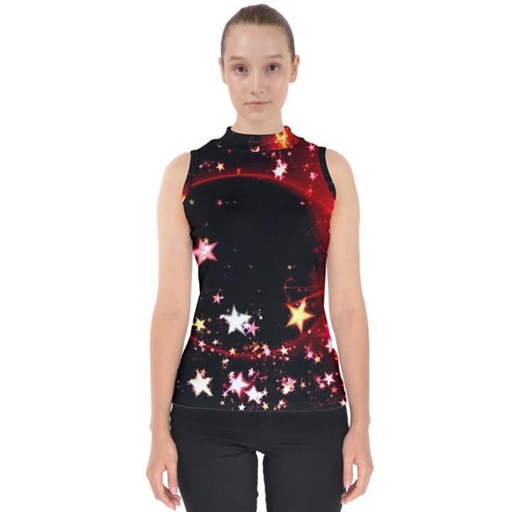 Circle Lines Wave Star Abstract Shell Top