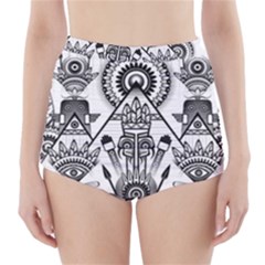 Ancient Parade Ancient Civilization High-waisted Bikini Bottoms by Celenk