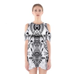 Ancient Parade Ancient Civilization Shoulder Cutout One Piece by Celenk