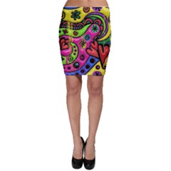 Seamless Texture Pattern Tile Bodycon Skirt by Celenk