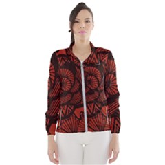 Background Abstract Red Black Wind Breaker (women) by Celenk