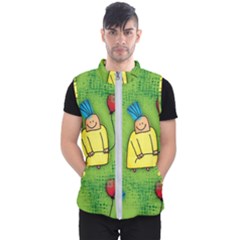 Seamless Repeating Tiling Tileable Men s Puffer Vest by Celenk