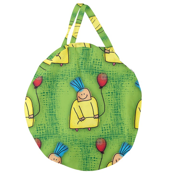 Seamless Repeating Tiling Tileable Giant Round Zipper Tote