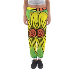 Flower Cartoon Painting Painted Women s Jogger Sweatpants by Celenk