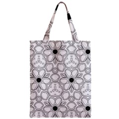 Pattern Zentangle Handdrawn Design Zipper Classic Tote Bag by Celenk