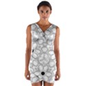 Pattern Zentangle Handdrawn Design Wrap Front Bodycon Dress View1