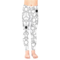 Pattern Zentangle Handdrawn Design Kids  Legging by Celenk