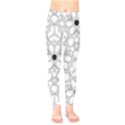 Pattern Zentangle Handdrawn Design Kids  Legging View1