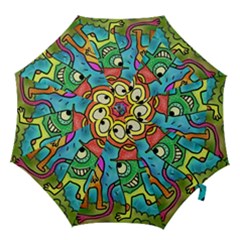 Painting Painted Ink Cartoon Hook Handle Umbrellas (medium) by Celenk