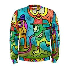 Painting Painted Ink Cartoon Men s Sweatshirt by Celenk