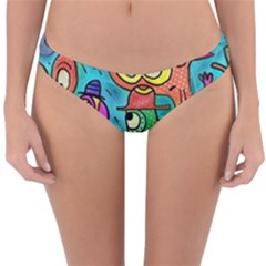 Painting Painted Ink Cartoon Reversible Hipster Bikini Bottoms by Celenk