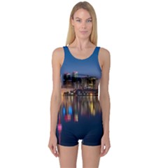 Buildings Can Cn Tower Canada One Piece Boyleg Swimsuit by Celenk