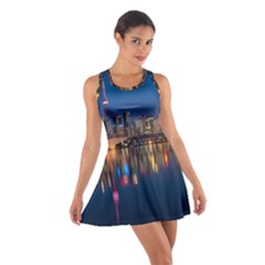 Buildings Can Cn Tower Canada Cotton Racerback Dress by Celenk