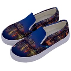 Buildings Can Cn Tower Canada Kids  Canvas Slip Ons by Celenk