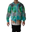 Doodle Sketch Drawing Landscape Hooded Wind Breaker (Kids) View1