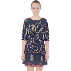 Chalk Chalkboard Board Frame Pocket Dress by Celenk